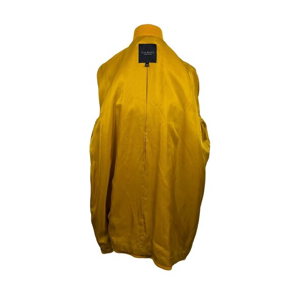 Talbots Women’s Yellow Wool Blend Coat Black Buttons Stylish & Warm Size 18WP - Picture 4 of 10